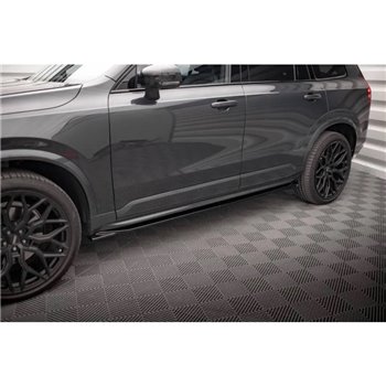 Maxton - Rajouts Des Bas De Caisse Volvo XC90 R-Design Mk2 Facelift Noir Brillant