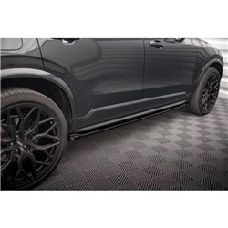 Maxton - Rajouts Des Bas De Caisse Volvo XC90 R-Design Mk2 Facelift Noir Brillant