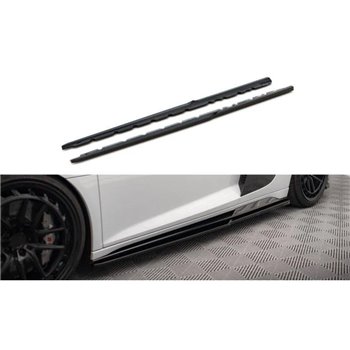 Maxton - Rajouts Des Bas De Caisse V.2 Audi R8 Mk2 Facelift Noir Brillant