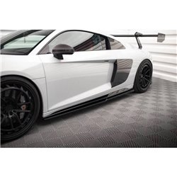 Maxton - Rajouts Des Bas De Caisse V.2 Audi R8 Mk2 Facelift Noir Brillant