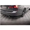 Maxton - Arriere Lame (avec une barre verticale) Volvo V90 / S90 R-Design Mk2 Noir Brillant