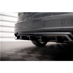 Maxton - Arriere Lame (avec une barre verticale) Volvo V90 / S90 R-Design Mk2 Noir Brillant