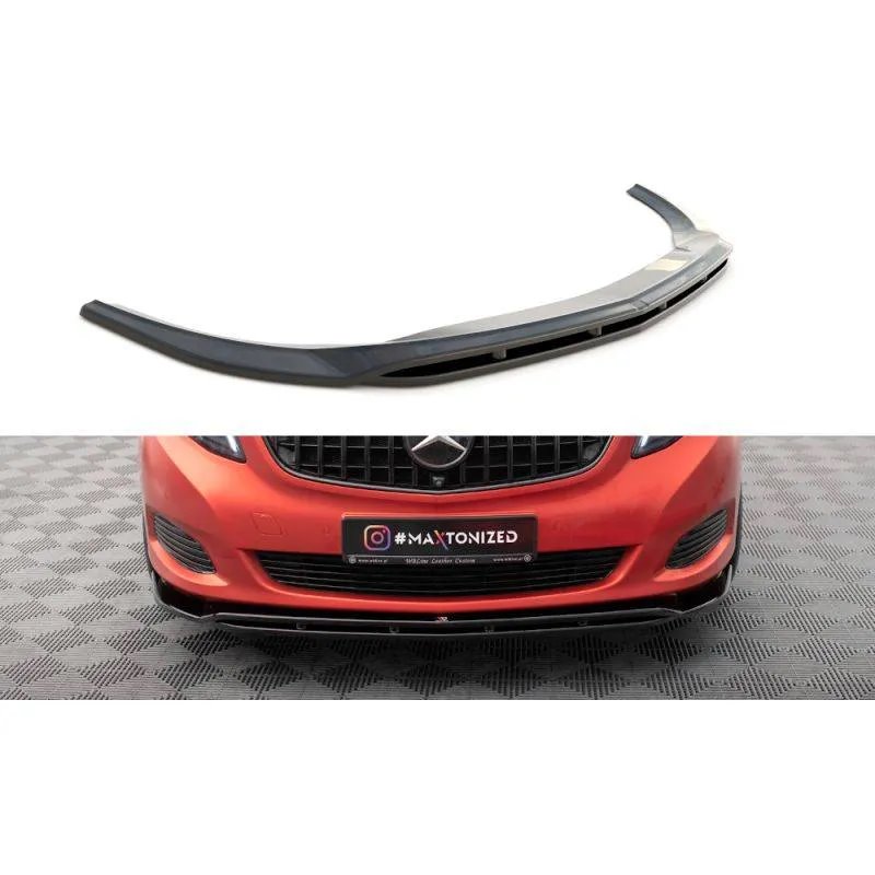 Maxton - Lame Du Pare-Chocs Avant V.4 Mercedes-Benz V-Class W447 Noir Brillant
