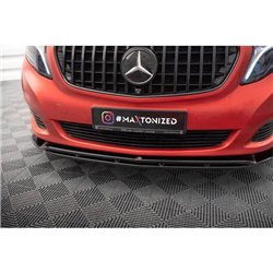 Maxton - Lame Du Pare-Chocs Avant V.4 Mercedes-Benz V-Class W447 Noir Brillant