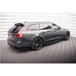 Maxton - Rajouts Des Bas De Caisse Volvo V90 / S90 R-Design Mk2 Noir Brillant