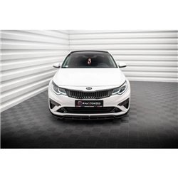 Maxton - Lame Du Pare-Chocs Avant V.1 Kia Optima Mk4 Facelift Noir Brillant