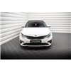 Maxton - Lame Du Pare-Chocs Avant V.1 Kia Optima Mk4 Facelift Noir Brillant