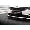 Maxton - Lame Du Pare-Chocs Avant V.1 Kia Optima Mk4 Facelift Noir Brillant