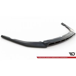 Maxton - Lame Du Pare-Chocs Avant V.1 Kia Optima Mk4 Facelift Noir Brillant
