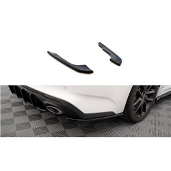Maxton - Lames De Pare-Chocs Arrière Latérales V.2 Kia Optima Mk4 Facelift Noir Brillant