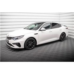 Maxton - Rajouts Des Bas De Caisse Kia Optima Mk4 Facelift Noir Brillant