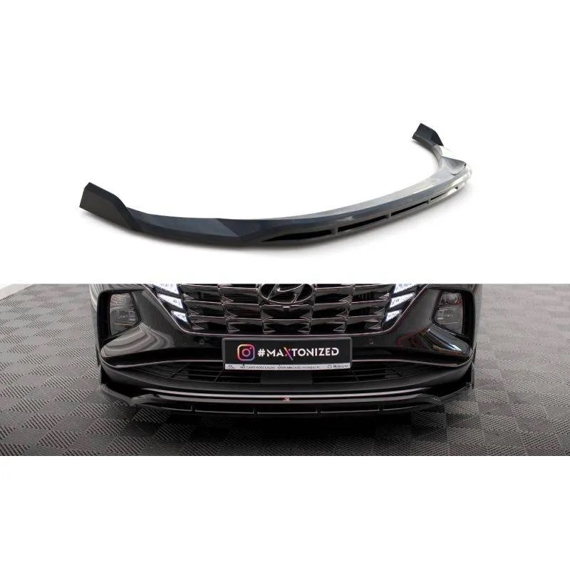 Maxton - Lame Du Pare-Chocs Avant V.2 Hyundai Tucson Mk4 Noir Brillant