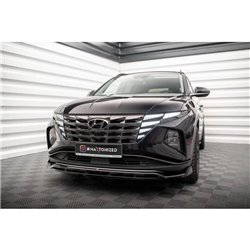 Maxton - Lame Du Pare-Chocs Avant V.2 Hyundai Tucson Mk4 Noir Brillant
