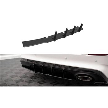 Maxton - Street Pro Central Diffuseur Arriere Kia Optima Mk4 Facelift Noir-Rouge