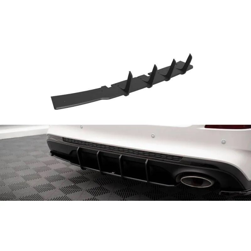 Maxton - Street Pro Central Diffuseur Arriere Kia Optima Mk4 Facelift Noir-Rouge