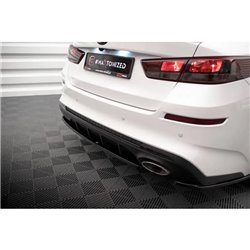 Maxton - Lames De Pare-Chocs Arrière Latérales V.1 Kia Optima Mk4 Facelift Noir Brillant