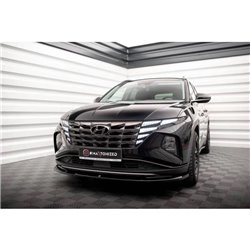 Maxton - Lame Du Pare-Chocs Avant V.1 Hyundai Tucson Mk4 Noir Brillant