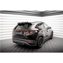 Maxton - Lames De Pare-Chocs Arrière Latérales Hyundai Tucson Mk4 Noir Brillant