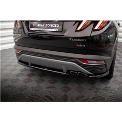 Maxton - Lames De Pare-Chocs Arrière Latérales Hyundai Tucson Mk4 Noir Brillant