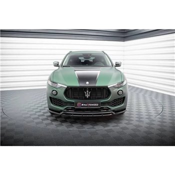 Maxton - Lame Du Pare-Chocs Avant V.2 Maserati Levante Mk1 Noir Brillant