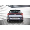 Maxton - Lames De Pare-Chocs Arrière Latérales Seat Leon FR Hatchback Mk4 Noir Brillant