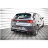 Maxton - Lames De Pare-Chocs Arrière Latérales Seat Leon FR Hatchback Mk4 Noir Brillant
