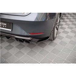 Maxton - Lames De Pare-Chocs Arrière Latérales Seat Leon FR Hatchback Mk4 Noir Brillant