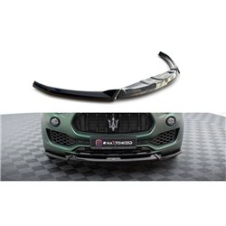 Maxton - Lame Du Pare-Chocs Avant V.1 Maserati Levante Mk1 Noir Brillant
