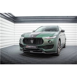 Maxton - Lame Du Pare-Chocs Avant V.1 Maserati Levante Mk1 Noir Brillant