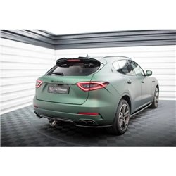 Maxton - Arriere Lame (avec une barre verticale) Maserati Levante Mk1 Noir Brillant