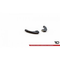 Maxton - Lames De Pare-Chocs Arrière Latérales V.1 Hyundai Kona Mk1 Noir Brillant