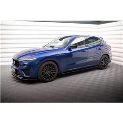 Maxton - Rajouts Des Bas De Caisse Maserati Levante GTS / Trofeo Mk1 Noir Brillant