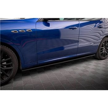 Maxton - Rajouts Des Bas De Caisse Maserati Levante GTS / Trofeo Mk1 Noir Brillant
