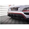 Maxton - Street Pro Central Diffuseur Arriere Hyundai Kona N Mk1 Noir-Rouge