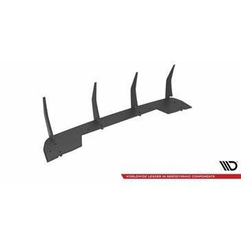 Maxton - Street Pro Central Diffuseur Arriere Hyundai Kona N Mk1 Noir-Rouge