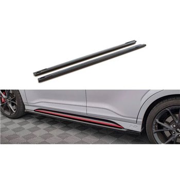 Maxton - Rajouts Des Bas De Caisse V.1 Hyundai Kona N Mk1 Noir Brillant