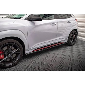 Maxton - Rajouts Des Bas De Caisse V.1 Hyundai Kona N Mk1 Noir Brillant