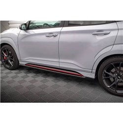 Maxton - Rajouts Des Bas De Caisse V.1 Hyundai Kona N Mk1 Noir Brillant