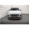 Maxton - Lame Du Pare-Chocs Avant V.2 Hyundai Kona N Mk1 Noir Brillant