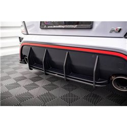 Maxton - Street Pro Central Diffuseur Arriere Hyundai Kona N Mk1 Rouge