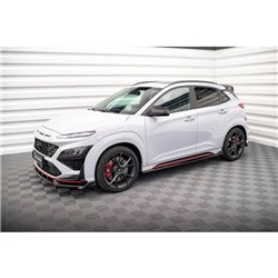 Maxton - Rajouts Des Bas De Caisse V.2 Hyundai Kona N Mk1 Noir Brillant