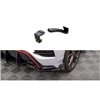 Maxton - Lames De Pare-Chocs Arrière Latérales V.1 Hyundai Kona N Mk1 Noir Brillant