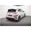 Maxton - Lames De Pare-Chocs Arrière Latérales V.1 Hyundai Kona N Mk1 Noir Brillant