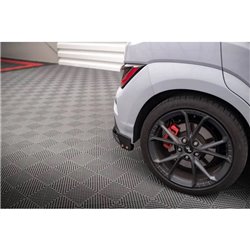 Maxton - Lames De Pare-Chocs Arrière Latérales V.1 Hyundai Kona N Mk1 Noir Brillant