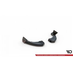 Maxton - Lames De Pare-Chocs Arrière Latérales V.1 Hyundai Kona N Mk1 Noir Brillant