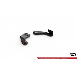 Maxton - Lames De Pare-Chocs Arrière Latérales V.1 Hyundai Kona N Mk1 Noir Brillant