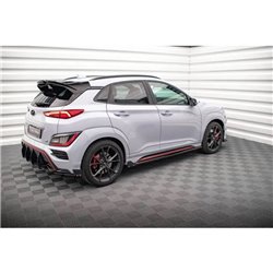 Maxton - Rajouts Des Bas De Caisse V.1 Hyundai Kona N Mk1 Noir Brillant