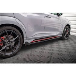 Maxton - Rajouts Des Bas De Caisse V.1 Hyundai Kona N Mk1 Noir Brillant