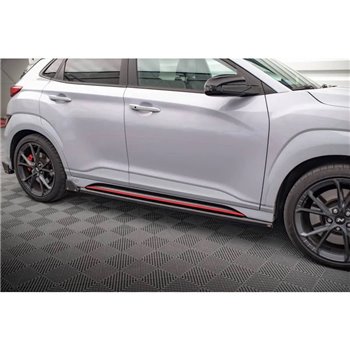 Maxton - Rajouts Des Bas De Caisse V.1 Hyundai Kona N Mk1 Noir Brillant