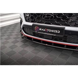 Maxton - Lame Du Pare-Chocs Avant V.1 Hyundai Kona N Mk1 Noir Brillant